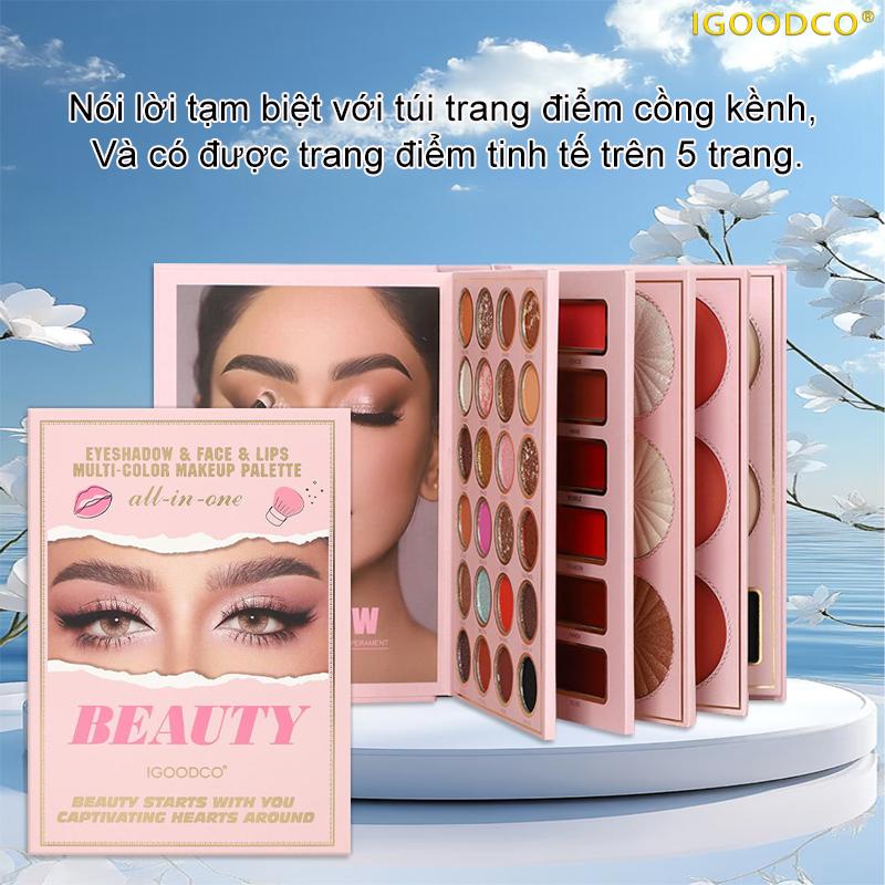 Bảng Phấn Mắt, Năm Lớp, 55 Màu, Lung Linh Và Lì, Phấn Lung Linh Và Sequins, Bảng Màu Trang Điểm Sân Khấu, Sách Phấn Mắt, Hàng Mới Về