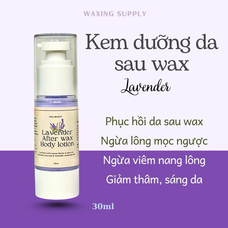Kem dưỡng da sau wax lông Lavender Chanh Dừa 30ml after wax body lotion Waxing Supply Lotion women nữ Cạo Râu sap conlan wax lông wax stick bôi