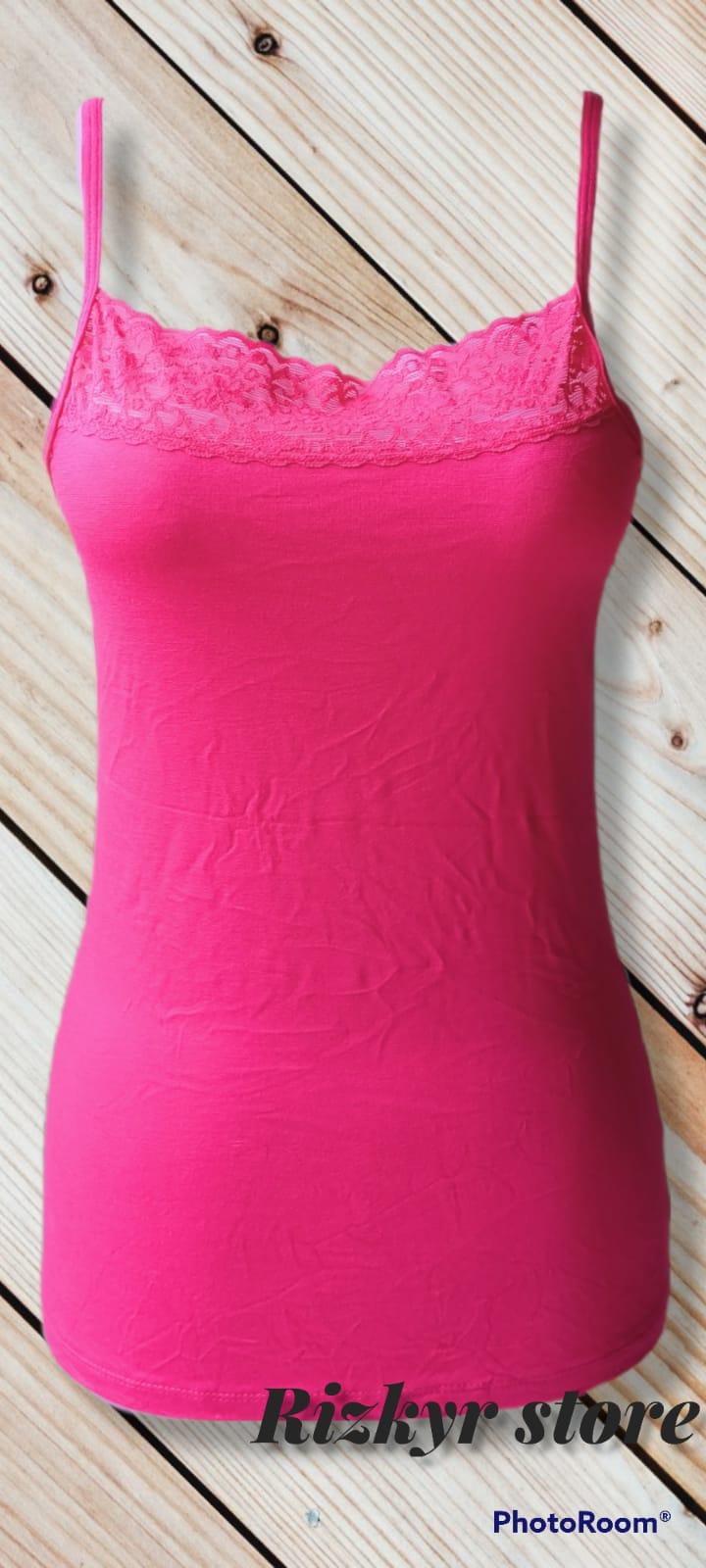 Product Introduction of Teng-top Tali Renda, Dalaman wanita katun melar 11
