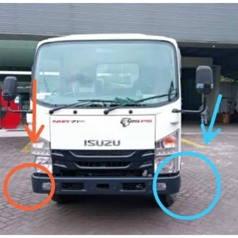 tanduk plastik kuping bemper isuzu NMR71 125 ps warna HITAM