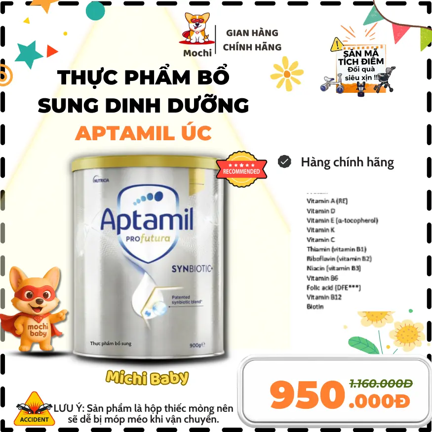 A1- Sản Phẩm Dinh Dưỡng Tăng Trưởng Có Chứa Sữa APTAMIL ÚC BẠC Hỗ Trợ Tăng Trưởng Bổ Sung Hơn 40 Vitamin Khoáng Chất Cho Trẻ -MC263
