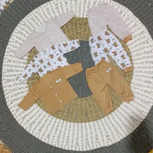 PAKET HEMAT!!!setelan panjang baju bayi isi 6 pcs/3 setel