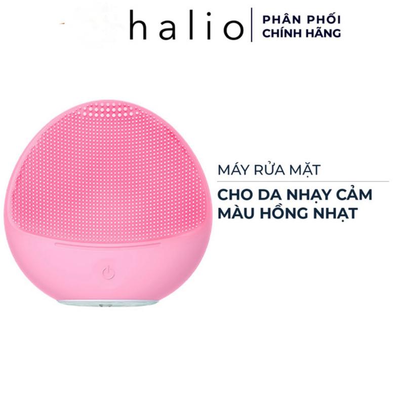 Máy Rửa Mặt Halio dành cho da nhạy cảm màu hồng nhạt Sensitive Facial Cleansing & Massaging Device