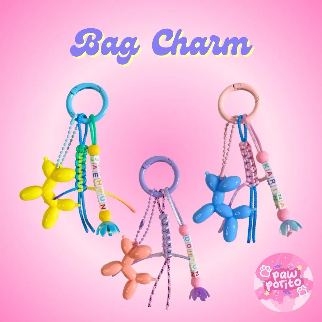 BAG CHARM CARABINER / AESTHETIC KEY CHAIN KPOP / GANTUNGAN TAS / GANTUNGAN KUNCI