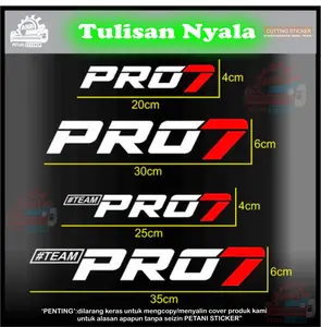 STICKER STIKER PRO7 STICKER TEAM PRO7 CUMI DARAT VIRAL KACA DAN BODY