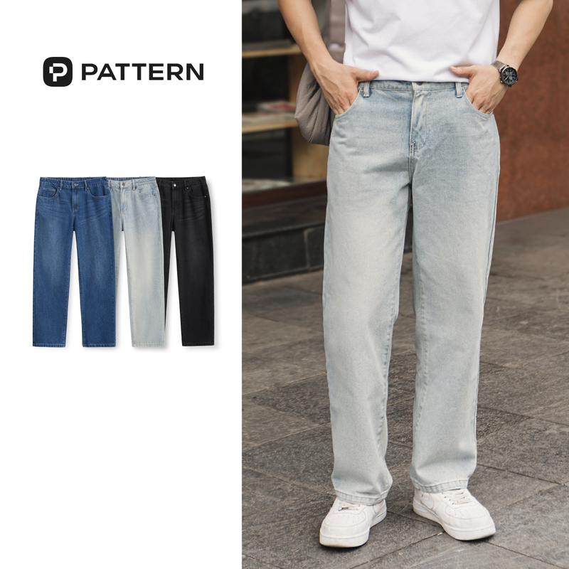 Quần Bò Suông Relaxed Jeans Basic 3 Màu PATTERN PQ025