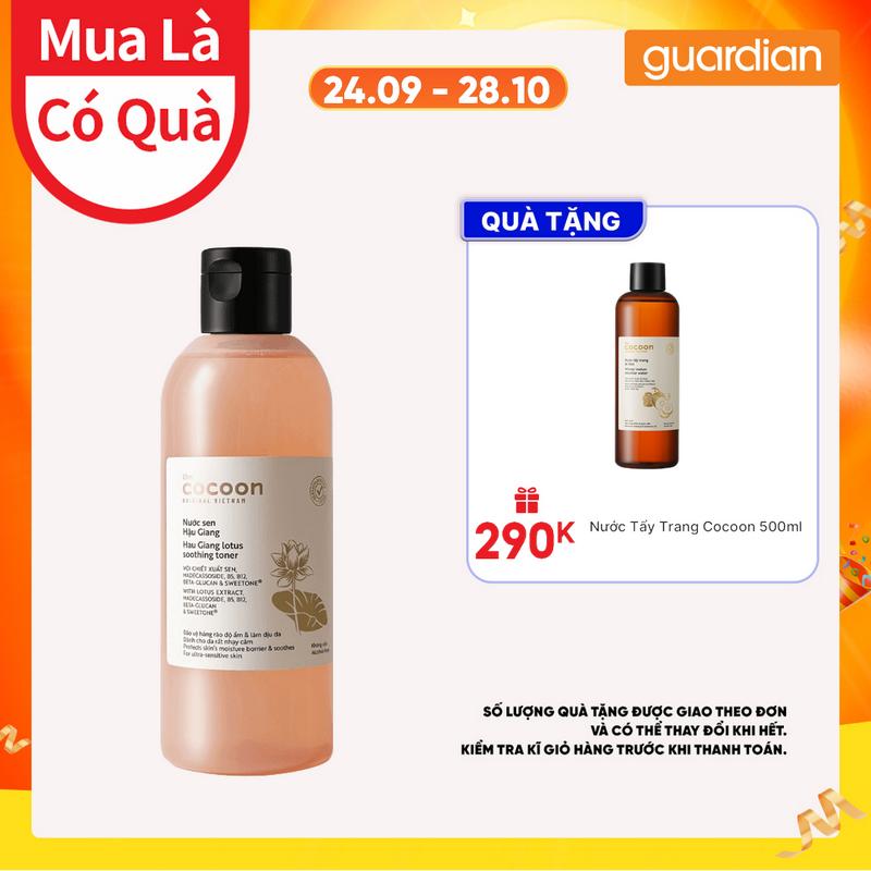 Nước Hoa Hồng (Toner) Sen Hậu Giang Cocoon 310ml