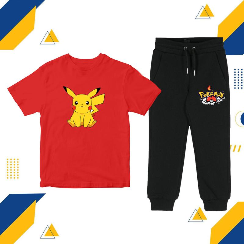 Product Introduction of Setelan Anak Dan Celana Pokemon Pikachu - Set Kaos Celana Pikachu Pokemon 38