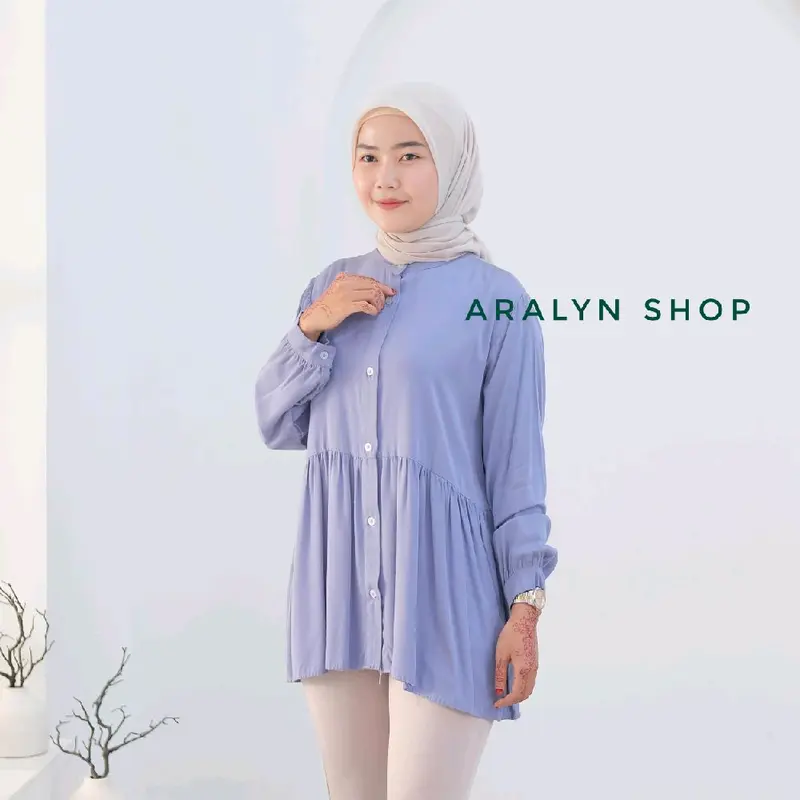 ARALYN BLOUSE RAYON TWILL ATASAN TERBARU 1