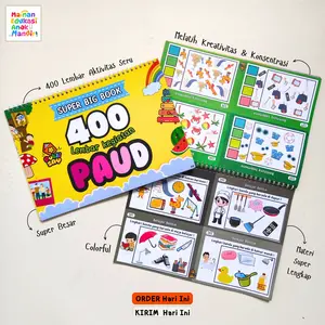 Meam Buku Aktivitas Dasar 365+ Halaman Buku Belajar Anak Paud TKa/TKb SD Buku Belajar Anak 2 3 4 5 6 7 8 Tahun