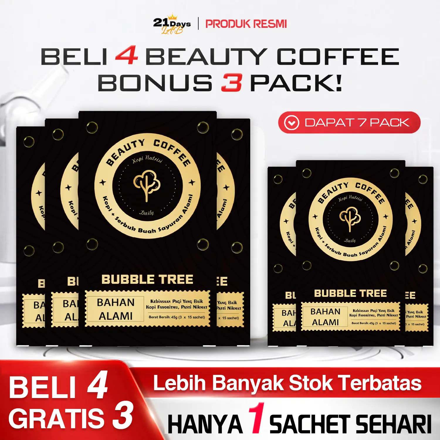 【Beli 4 Gratis 3】RP318800 Promo Terbatas!