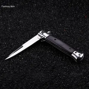 Alat Potong Lipat KNIFEZER Folding Portable Knife Steel Wood 58HRC | Hot Item | Kekinian