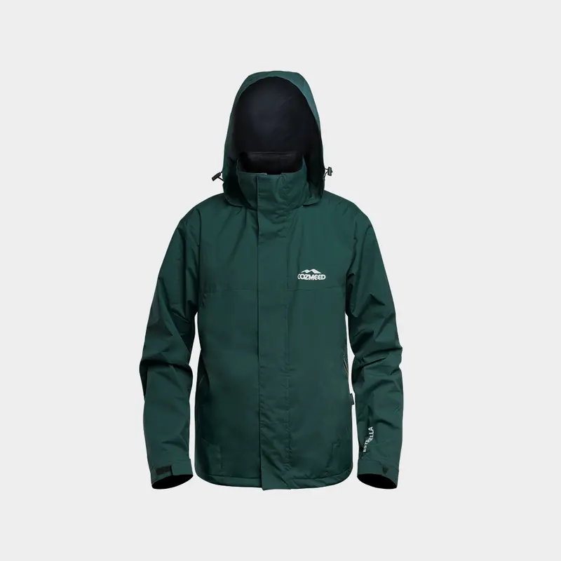 Cozmeed Jaket Gunung Outdoor Olahraga Hiking Camping Pria Wanita Waterproof Estrella Emerald Green 1