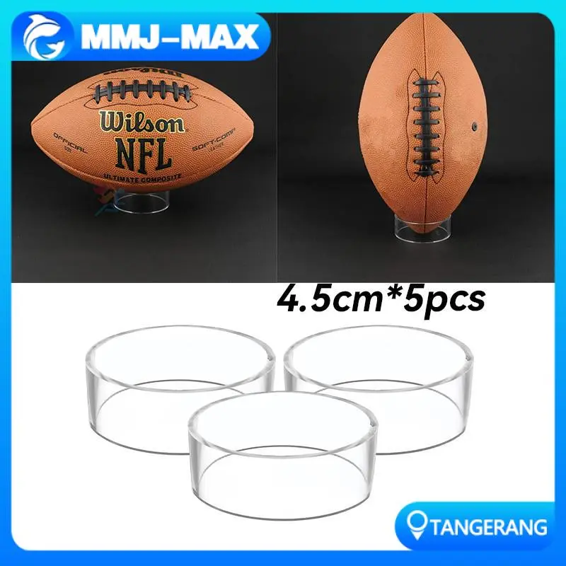 5pcs Bola Display Holder Bahan Akrilik Diameter 4.5 Cm Untuk Bola Basket Dan Sepak