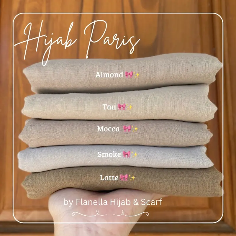 Hijab Paris Classic Premium Segi  Empat  Kerudung Muslim Wanita