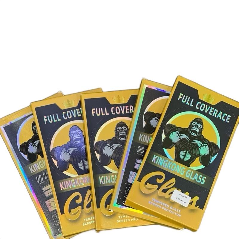 Combo 5 cường lực KingKong ( Chống NHÌN trộm ) khung viền tự dán tặng mèo thần tài, 1 ốp bất kì