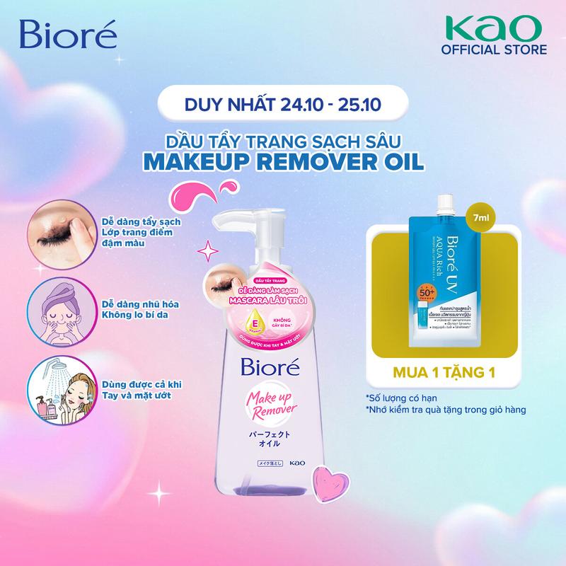 Biore Makeup Remover Oil Dầu Tẩy Trang Sạch Sâu 150ml
