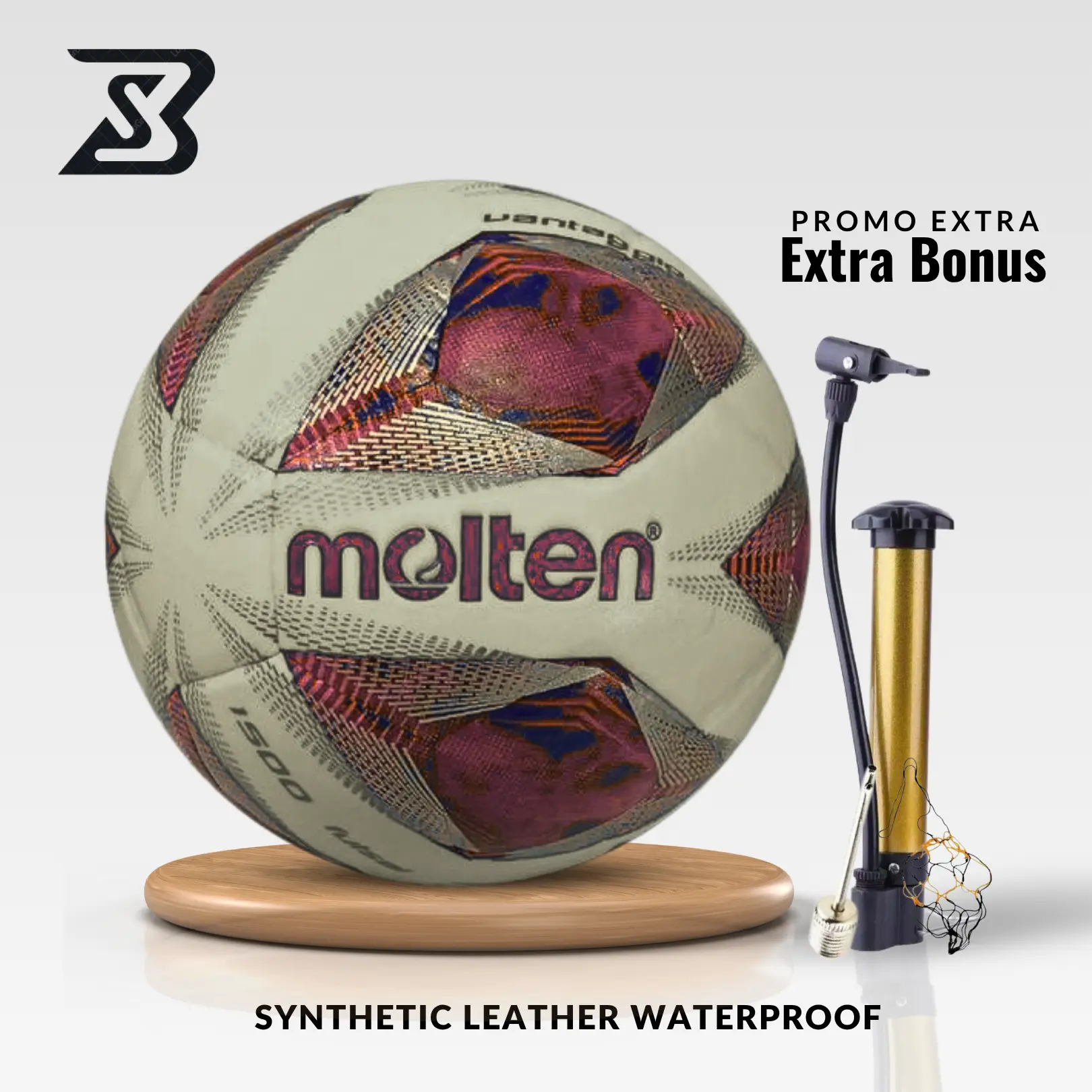 sb - Bola Sepak MOLTEN VANTAGGIO 5000 |100% Real Pict GRATIS PENTIL DAN JARING | Ball |Outdoor | Bukan Futsal | Pompa