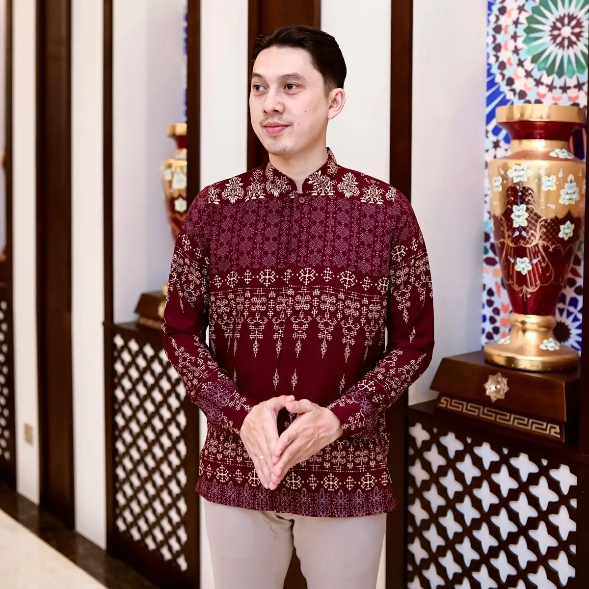 Rereyshop Alman Koko Dewasa (KOKO AJA) Koko Sarimbit Ramadhan Set Couple Terbaru Nyaman One Set Family Sarimbit Keluarga