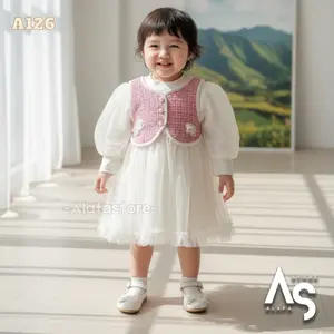 Dress anak perempuan import - Gaun anak pesta - Dress anak pesta A126 Fashion Fashion Baju Cantik anak