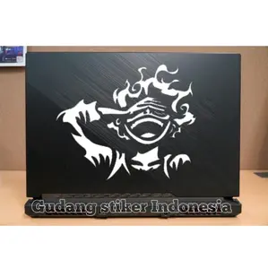 stiker laptop Luffy gear 5 sticker cutting one piece