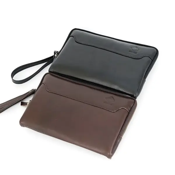 Jayuwan Kreatif Store - Handbag Clutch Bag CS1 Premium Untuk Pria Wanita Bahan Kulit Sapi Asli