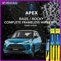 Gambar BUNDLING WIPER MICHELIN RAINFORCE FRAMELESS & RAINFORCE REAR - RAIZE ROCKY dari APEX PRECISION AUTOWORKS Kota Tangerang 1 Tokopedia
