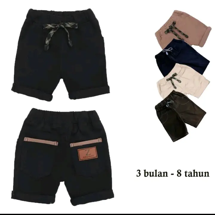 Celana bayi usia 3bulan 6bulan 12bulan 24bulan Celana chino pendek anak laki-laki