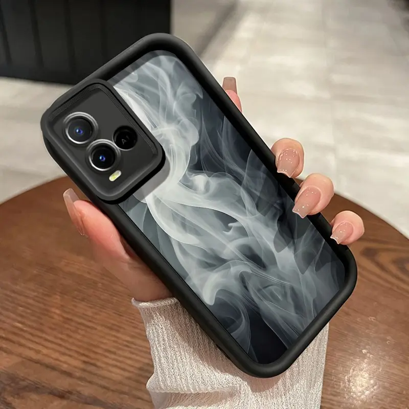 Casing Hp untuk VIVO Y21 Y21s Y21T Y21E Y21A Y21G Y33T Y33s Case pola kabut berwarna Softcase baru HP lunak ganda Kesing pelindung silikon sederhana Casing 0