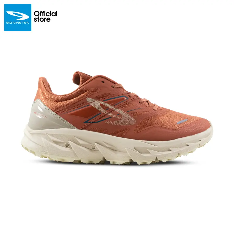 910 Nineten YUZA EVO Sepatu Trail - Merah Teracota/Khaki 2