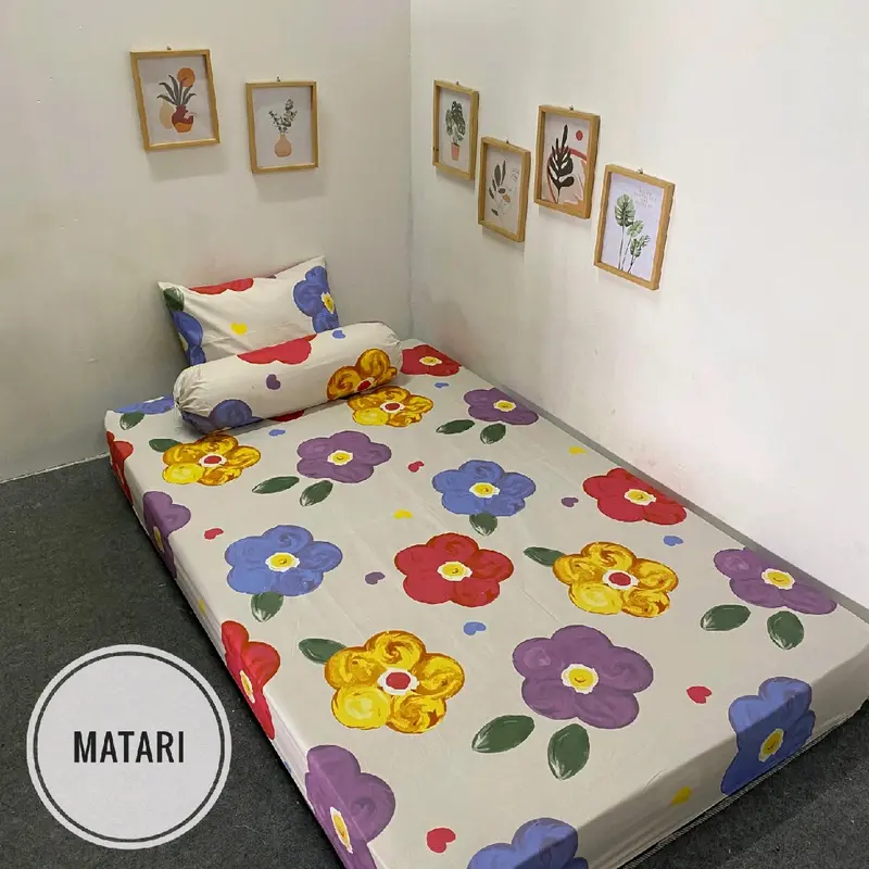 Sprei Aesthetic Size 120 160 180 / Sprei Motif Anak, Dewasa Free Sarban & Sargul Kain 5