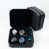 Gambar Premium Travel Watch Box / Tempat Jam tangan travel / Kotak Jam Tangan mix tempat aksesoris - Hitam X Merah dari Snada Printing Kab. Bantul 2 Tokopedia