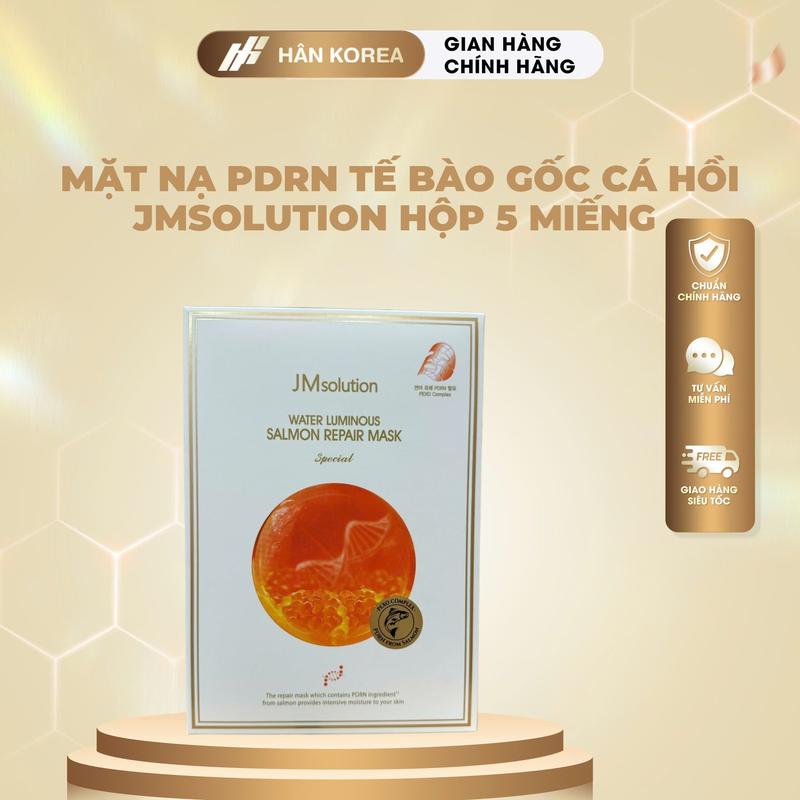 C391 - Mặt nạ PDRN tế bào gốc cá hồi JMsolution hộp 5 miếng