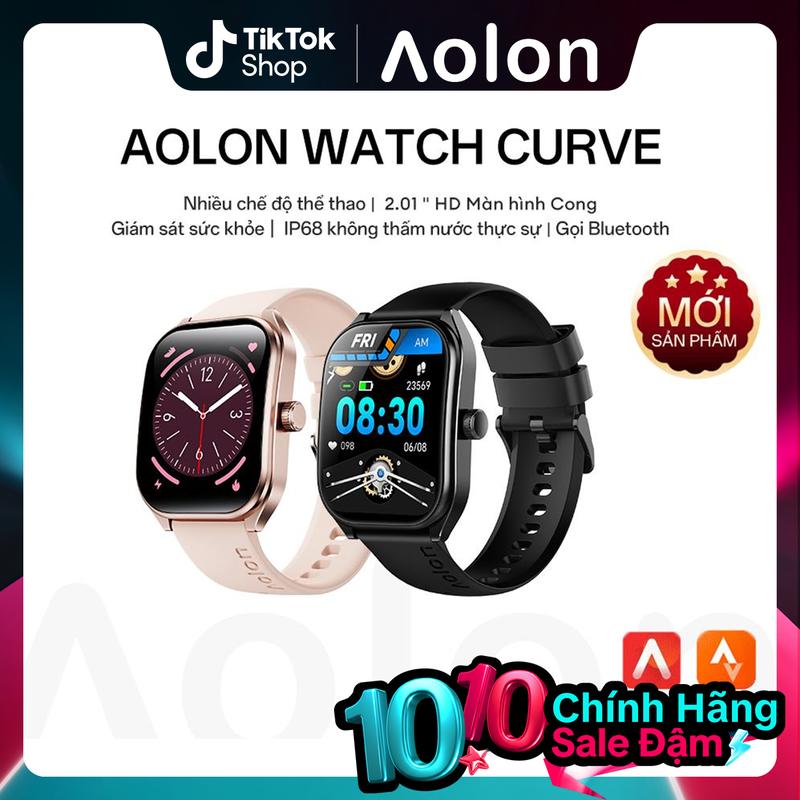 【Bán chạy Aolon Curve Đồng hồ thông minh Smartwatch IP68 Bluetooth Call giám sát sức khỏe Đồng hồ thông minh cho nam giới phụ nữ  Nhiều hình nền theo chủ đề khác nhau Hàng trăm chức năng thể thao đồng hồ chạy bộ