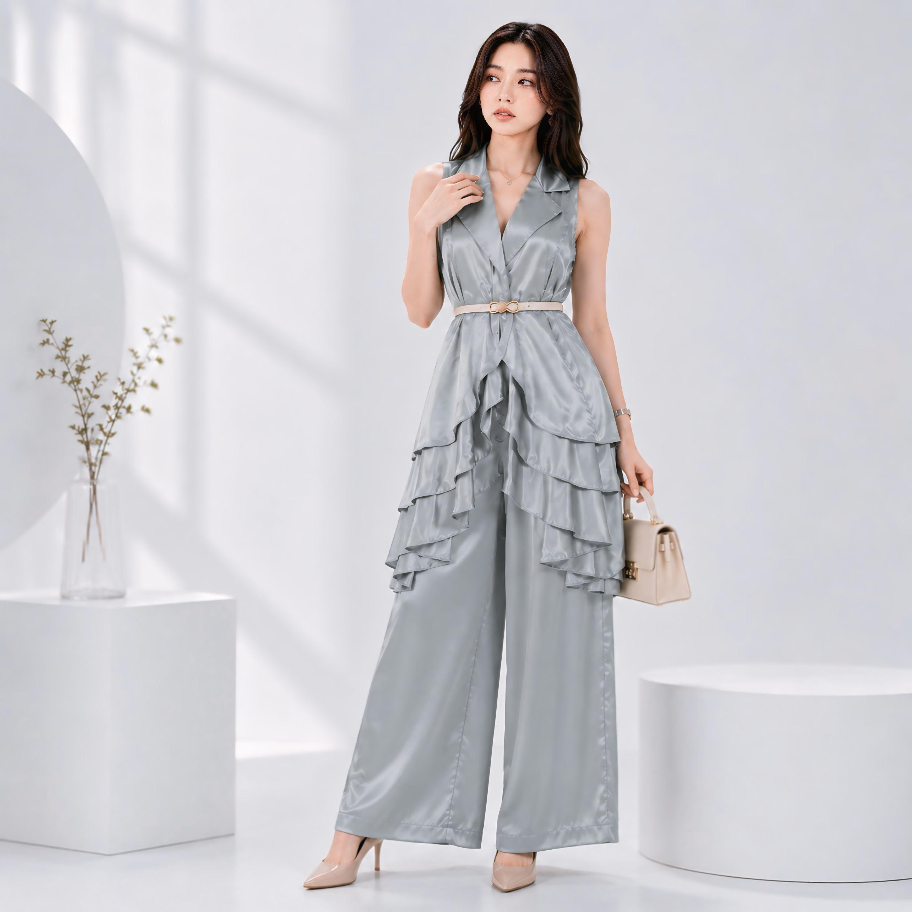 AURELIA RUFFLE SET Rompi Wanita Nyaman Outer
