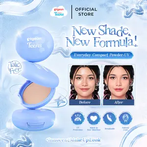 Pigeon Teens Everyday Compact Powder UV |Bedak Padat Remaja|Natural Finish Look |Hypoallergenic