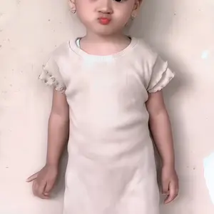 Dress Anak Kekinian Alika bahan rib adem 1-5 tahun