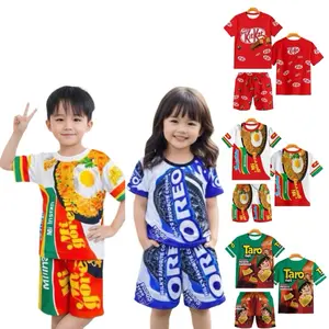 STELAN ANAK MOTIF SNACK INDOMIE BARU PRINTING BAHAN BABYTERRY ADEM UNISEX UK M-XXXXL