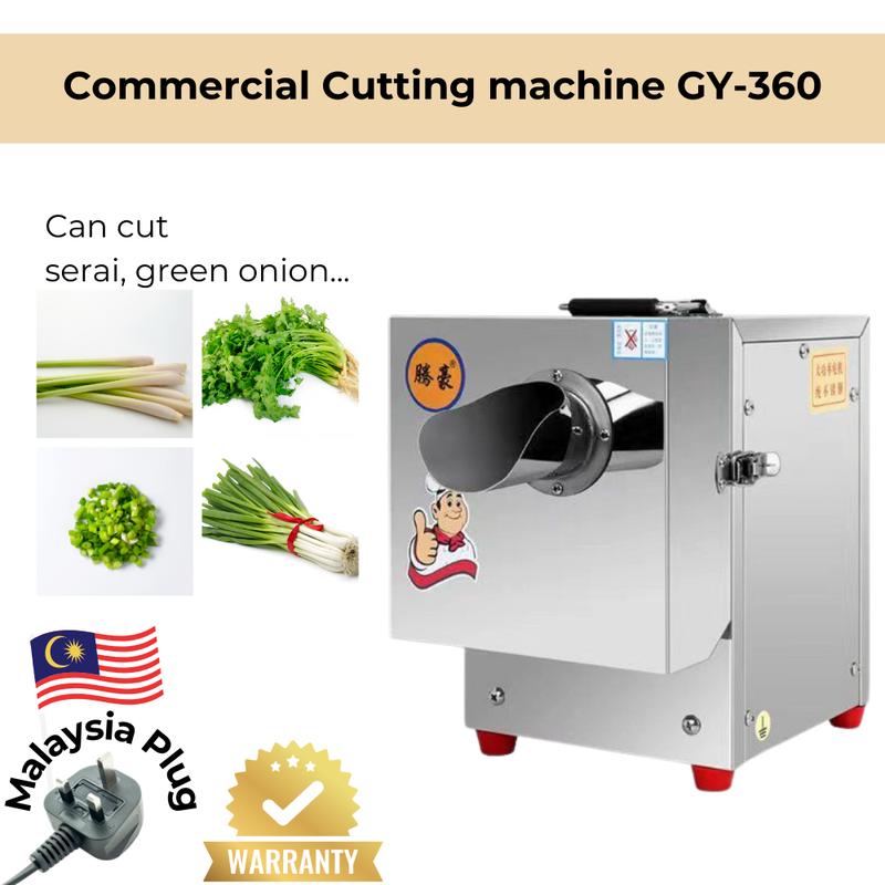 Stainless Steel Lemongrass/serai Cutting Machine GY-360 - 500W - TikTok ...