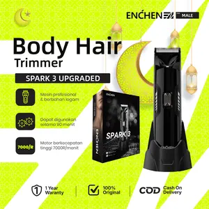 【COD】Enchen Spark 3 Upgraded Body Trimmer Professional Hair Clipper Alat Cukur Rambut IPX7 WaterProof