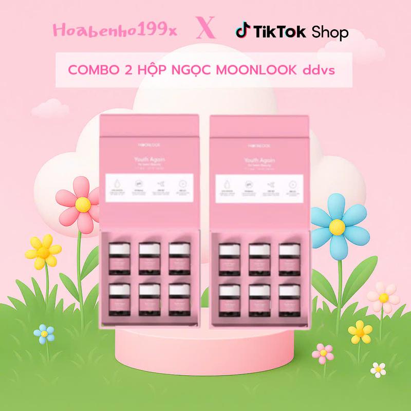 Combo 2 Ngọc Moonlook - bộ sp hỗ trợ làm sạch ddvs Moonlook ddvs