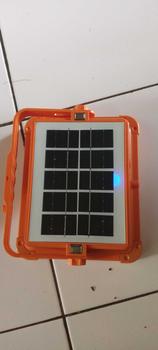 Product Review of Lampu Sorot 1000W Tenaga Surya / Solar Powered Gantung Camping Tenda Floodlight Matahari Panel Cell IP66 Outdoor Portable from H**i 2