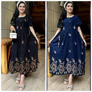 Daster Jumbo Ld 120cm Pb 115cm Bahan Rayon Premium Tebal Halus Dan Lembut Nyaman Dipakai dengan Desain Elegan dan Motif Cantik