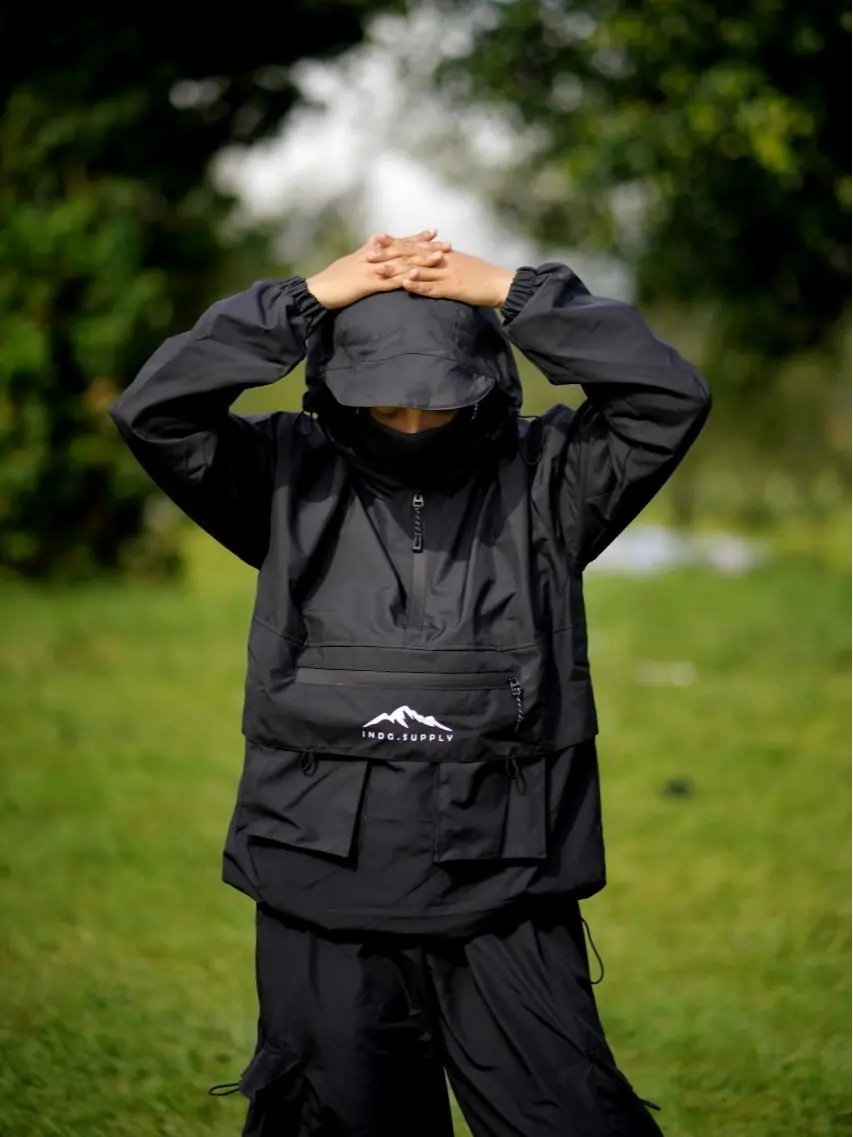 KQA Jaket Gorpcore Anorak Parasut Pria Terbaru / Jaket Gunung Pakaian Sport