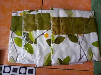Product Review of Paket Hemat  50rb dapat 4 gorden kolong dapur Kain halus  Katun Free tali dan 3 pcs hook from M**🍜 2