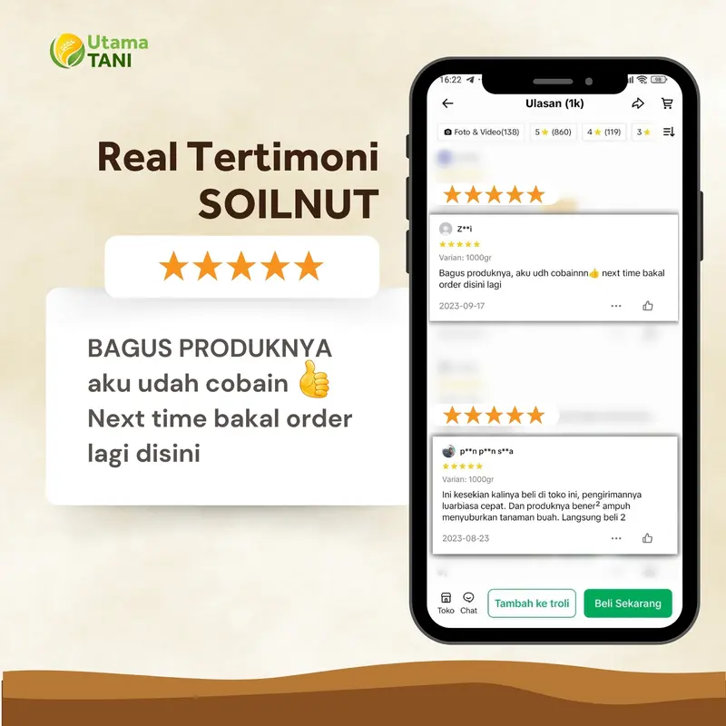 Soilnut Pupuk Penggembur dan Nutrisi Tanah Media Tanam Berkualitas 2