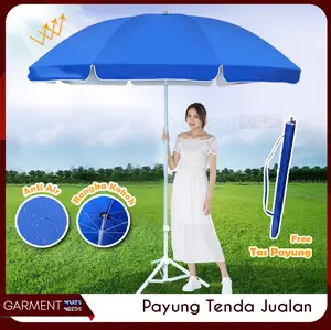 Payung Set Jualan Tenda dengan Tripod Kaki Besi Bagus Kokoh Lapak Jualan