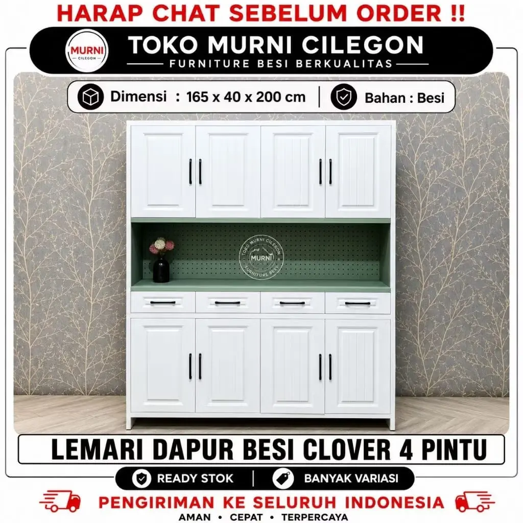 Lemari Dapur Besi Clover ( Free ongkir cilegon serang )