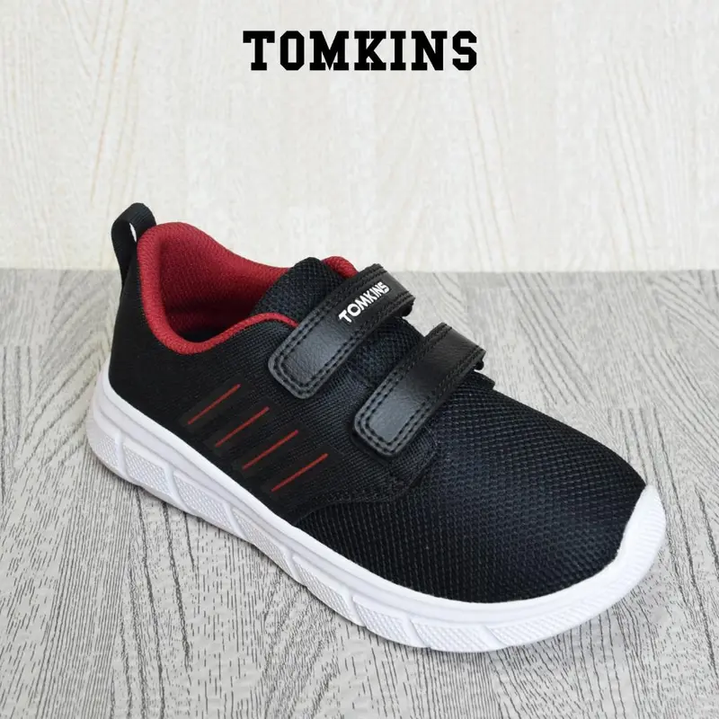 TOMKINS Chimera - Black White Sepatu Anak TK 1