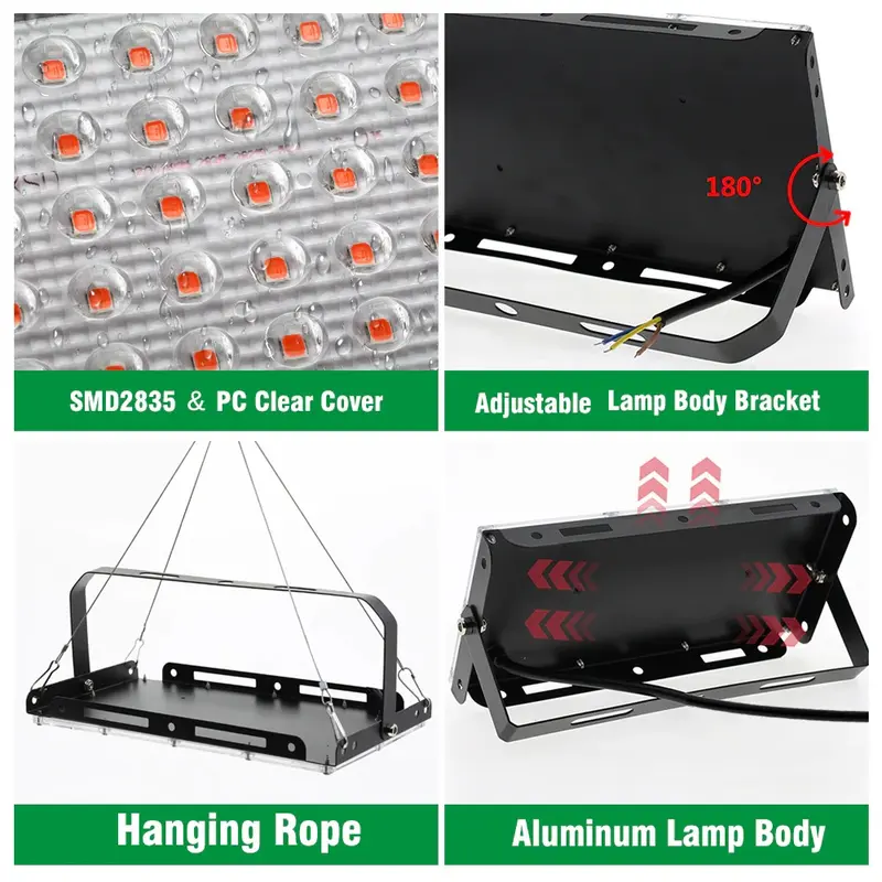 Grow Light LED Hidroponik Full Spectrum 2835 SMD 220V 100W - RO22 3
